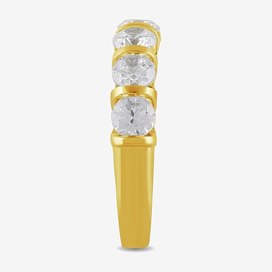 (H / I1-I2) Womens 2 CT. T.W. Lab Grown White Diamond 10K Gold Wedding Band