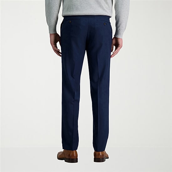 Haggar Premium Comfort Mens Straight Fit Dress Flat Front Pant