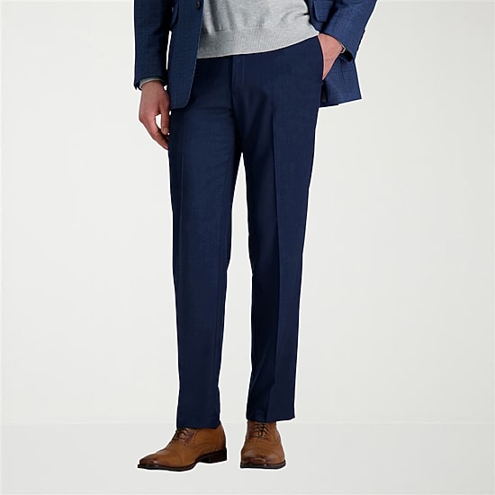 Haggar Premium Comfort Mens Straight Fit Dress Flat Front Pant