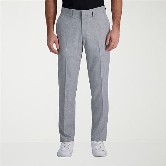 Haggar Smart Wash With Repreve Mens Stretch Fabric Slim Fit Flat Front Suit Pant