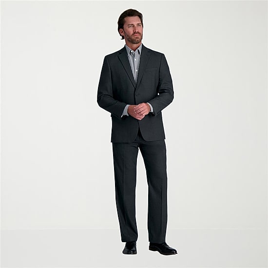Haggar JMH Premium Stretch Mens Classic Fit Flat Front Suit Pant