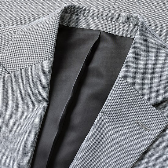 Haggar JMH 4 Way Stretch Houndstooth Mens Slim Fit Suit Jacket