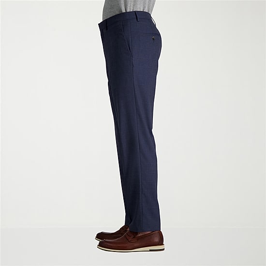 Haggar JMH Tailored Windowpane Mens Modern Fit Windowpane Flat Front Suit Pant