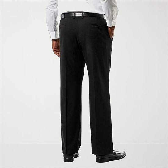 Haggar JMH Premium Stretch Sharkskin Mens Big Stretch Fabric Classic Fit Flat Front Suit Pant