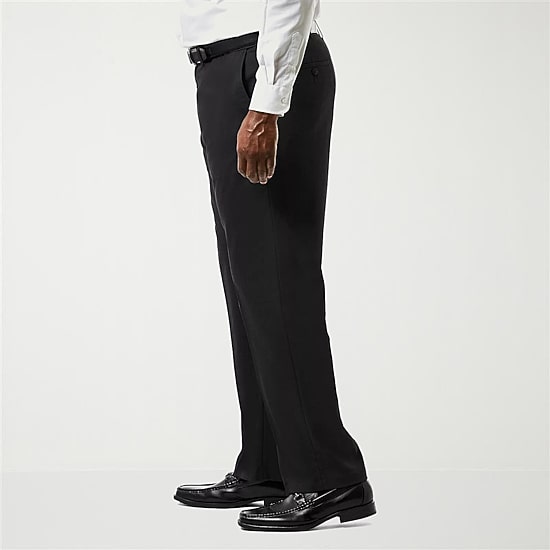 Haggar JMH Premium Stretch Sharkskin Mens Big Stretch Fabric Classic Fit Flat Front Suit Pant
