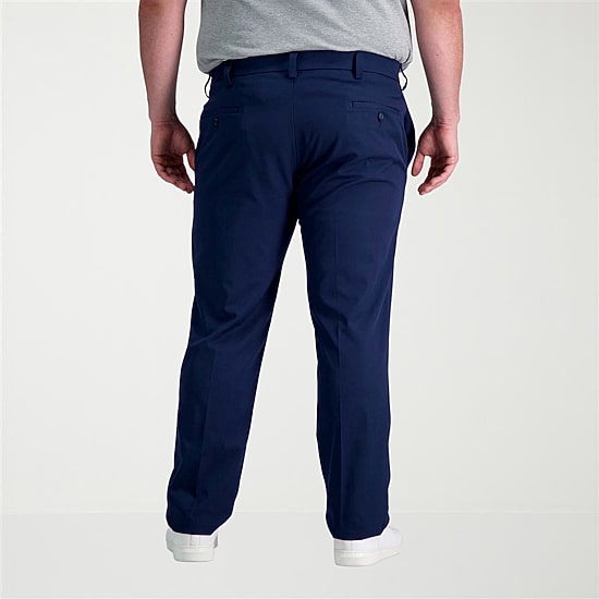 Haggar Cool Right Performance Flex Mens Straight Fit Big and Tall Flat Front Pant