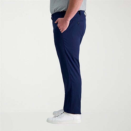 Haggar Cool Right Performance Flex Mens Straight Fit Big and Tall Flat Front Pant