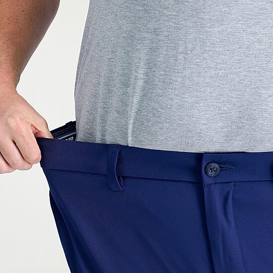 Haggar Cool Right Performance Flex Mens Straight Fit Big and Tall Flat Front Pant