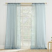Constance Rod Pocket Sheer Set of 2 Curtain Panel
