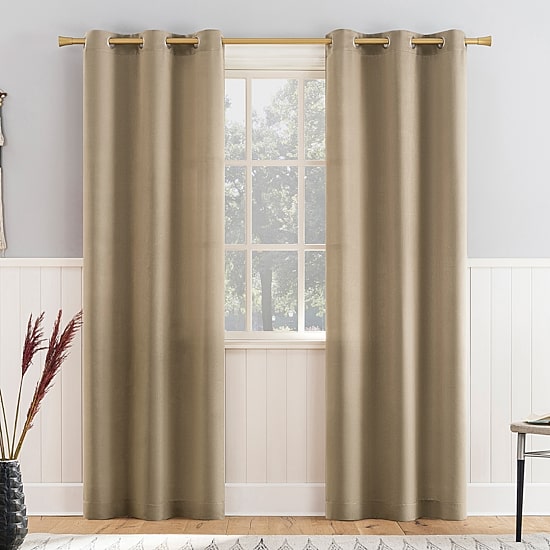 Athens Grommet Top Light-Filtering Set of 2 Curtain Panel