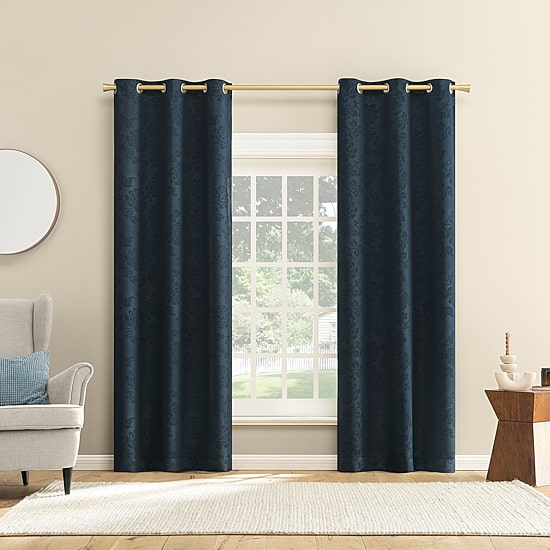 Nicola Grommet Top Light-Filtering Set of 2 Curtain Panel