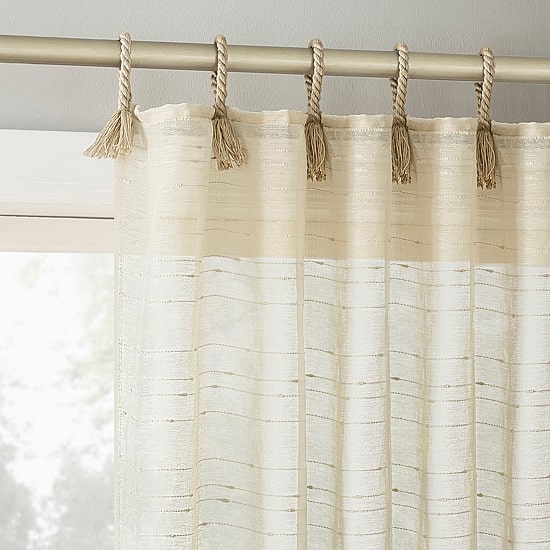 Mona Tab Top Sheer Set of 2 Curtain Panel