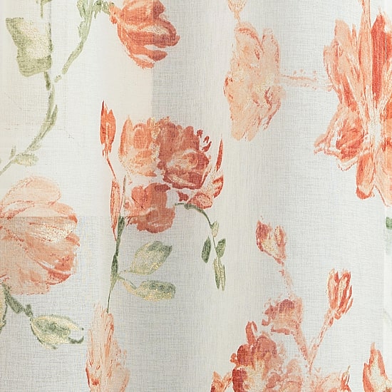 Lena Rod Pocket Sheer Set of 2 Curtain Panel