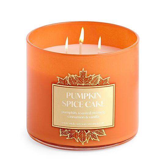 Distant Lands Pumpkin Spice Cake 3-Wick Scented Jar Candle