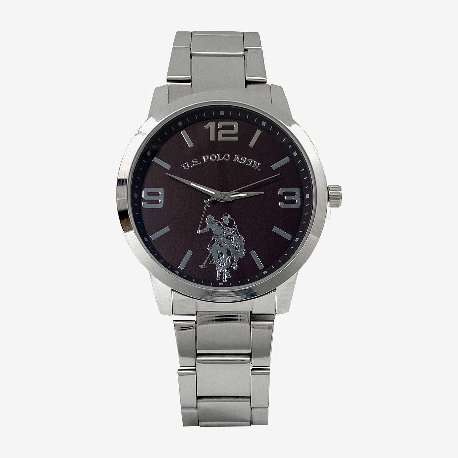 U.S. Polo Assn. Mens Silver Tone 4-pc. Watch Boxed Set Usc20297jc
