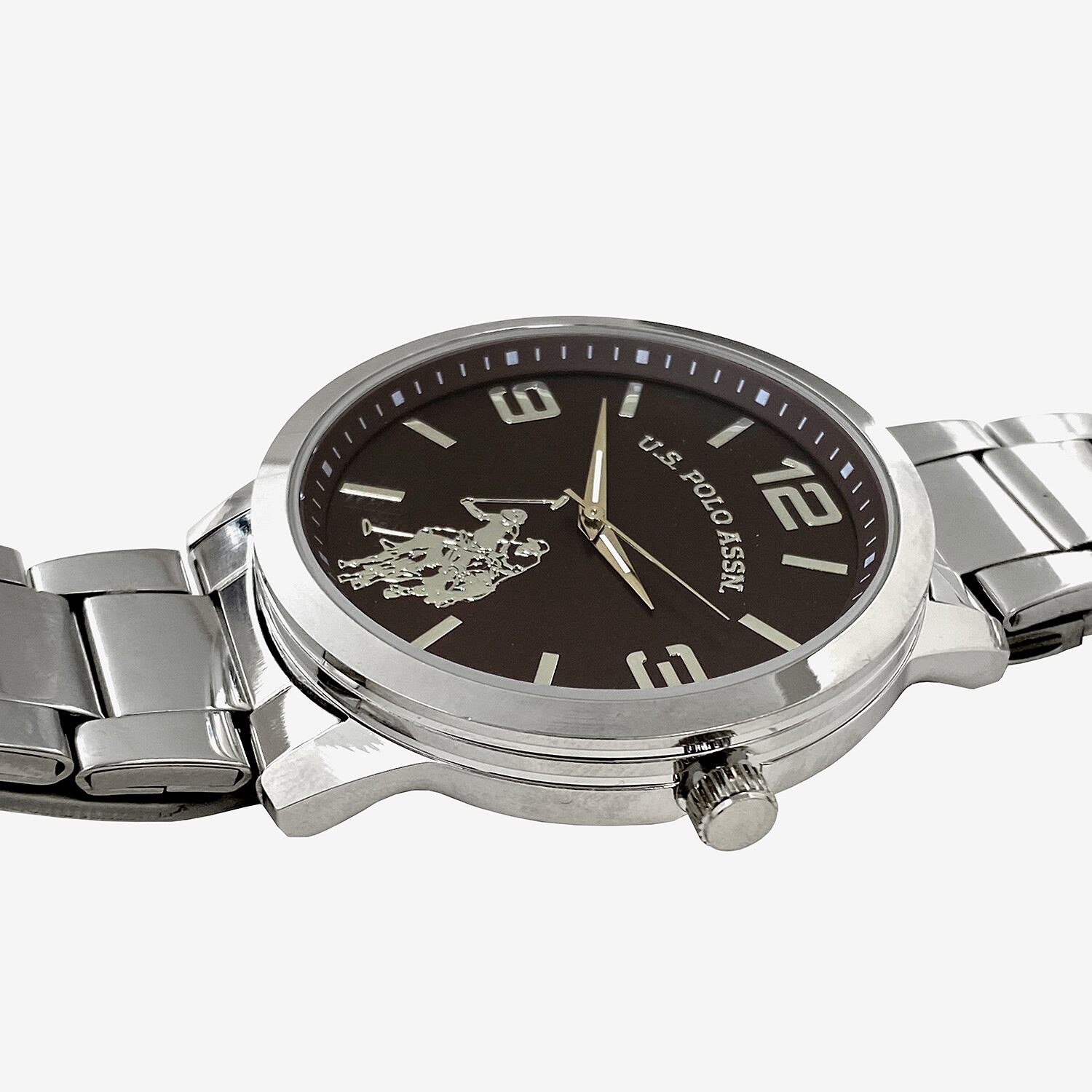 U.S. Polo Assn. Mens Silver Tone 4-pc. Watch Boxed Set Usc20297jc