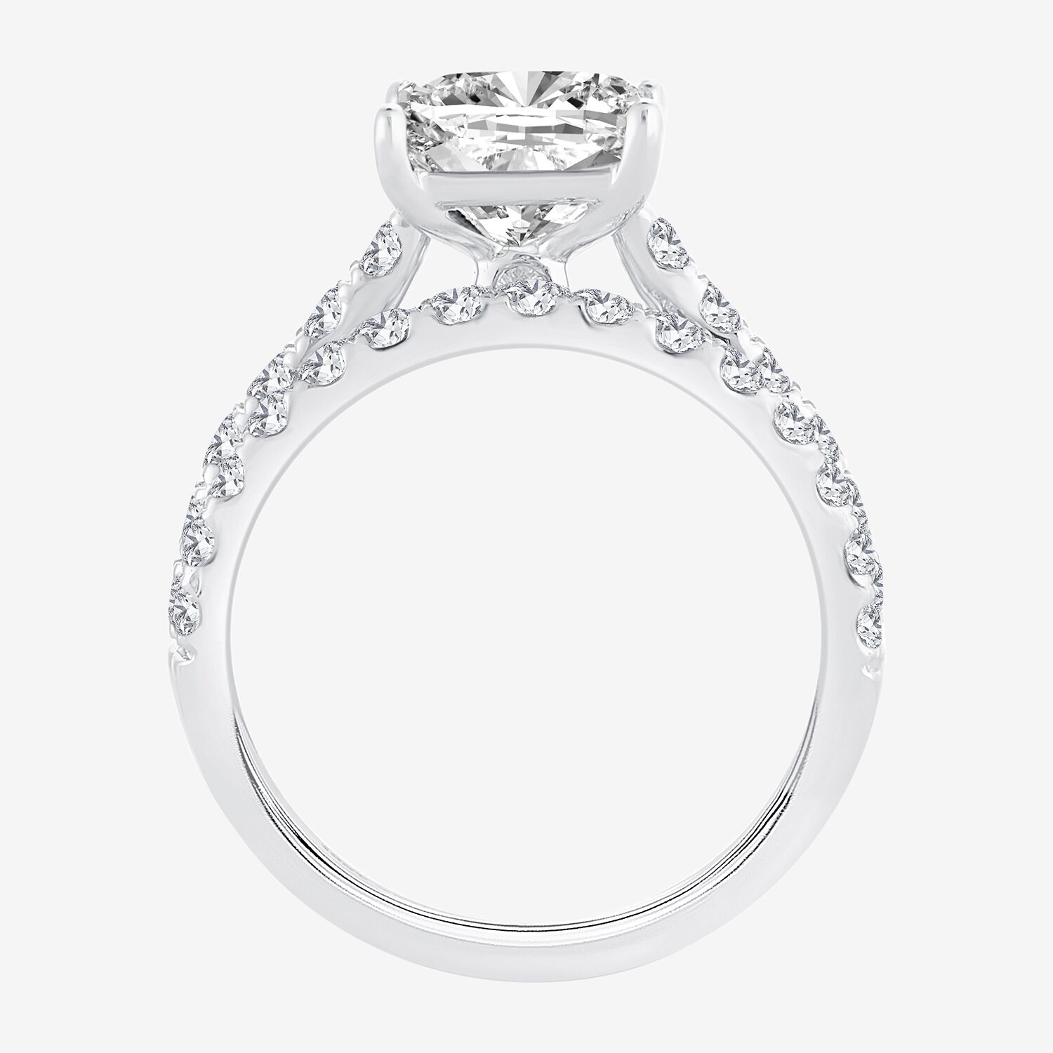 (H-I / SI1-SI2) Signature By Modern Bride Womens 2 1/2 CT. TW. Lab Grown White Diamond 14K Gold Princess Bridal Set