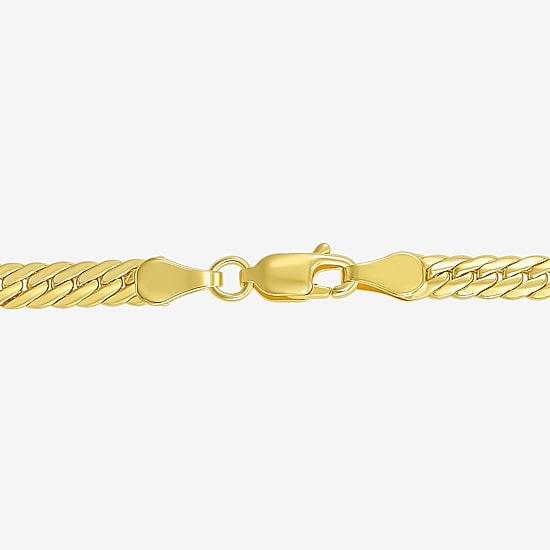 Made in Italy Womens 10K Gold 20 Inch Herringbone Chain Necklace