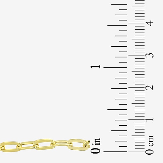 Gold Addiction Womens 10K Gold 7.5 Inch Semisolid Link Chain Bracelet