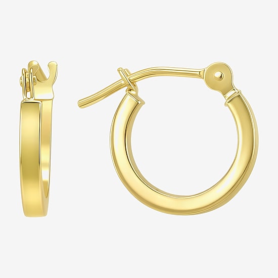 Womens 14K Gold 2 Pair Earring Set