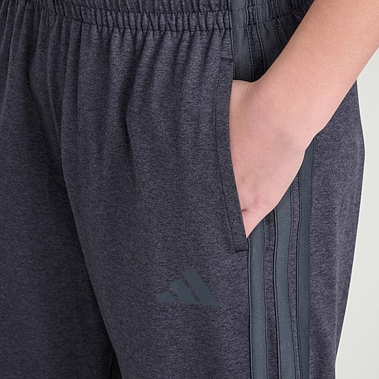 adidas Big Kid Boys Drawstring Waist Cuffed Mid Rise Regular Fit Jogger Pant