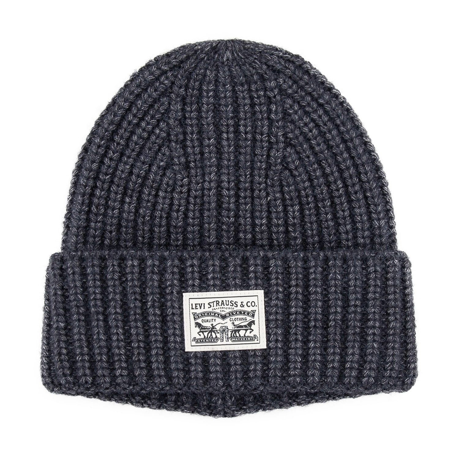 Levi's® Ribbed Knit Patch Mens Beanie