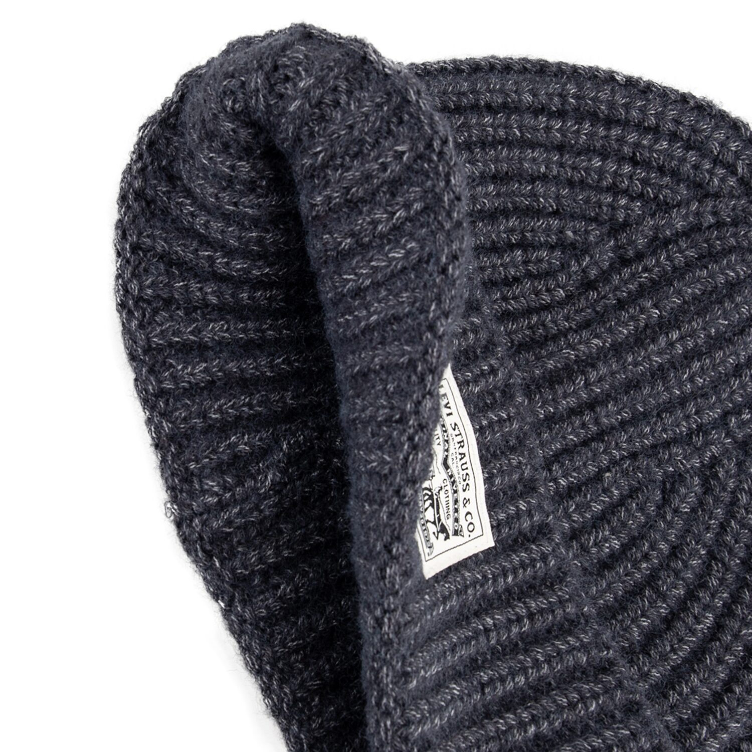 Levi's® Ribbed Knit Patch Mens Beanie