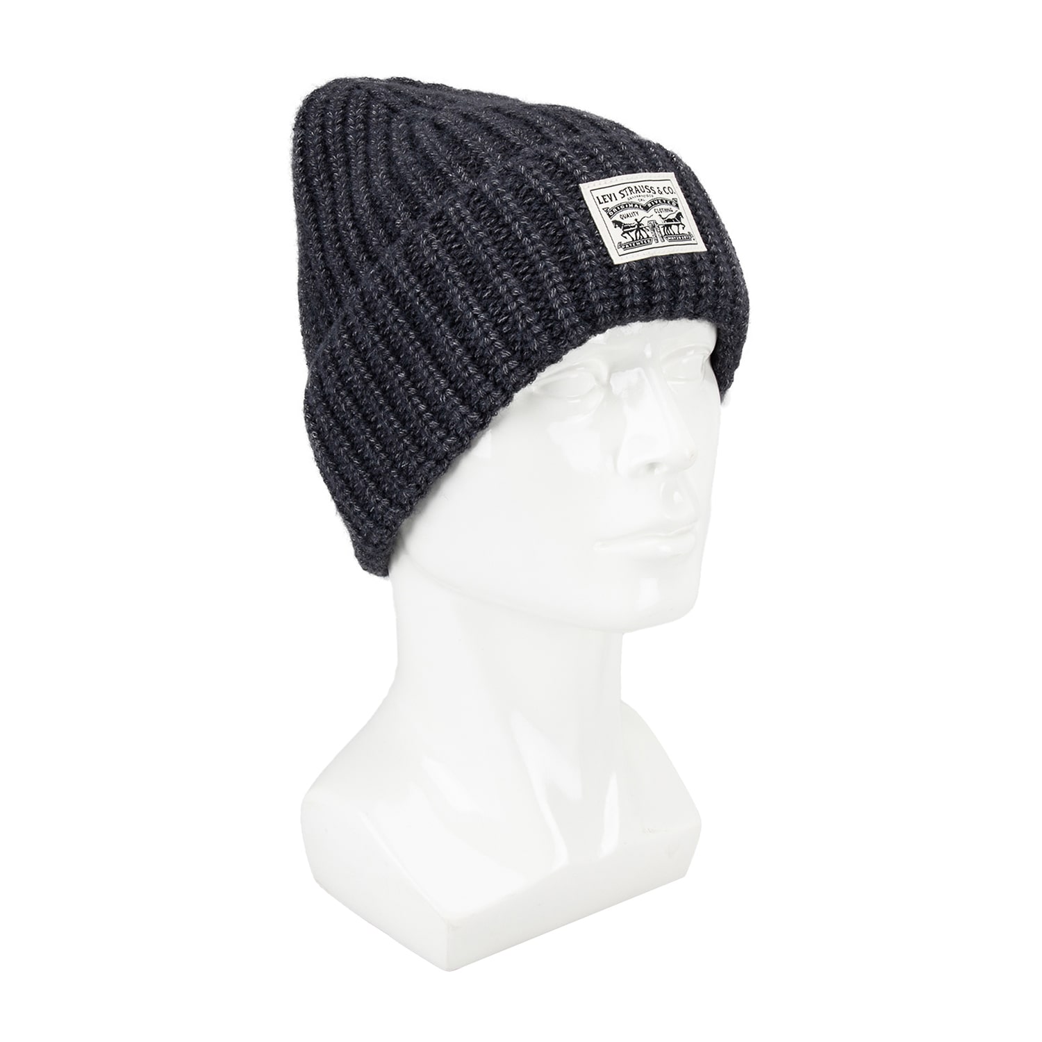 Levi's® Ribbed Knit Patch Mens Beanie