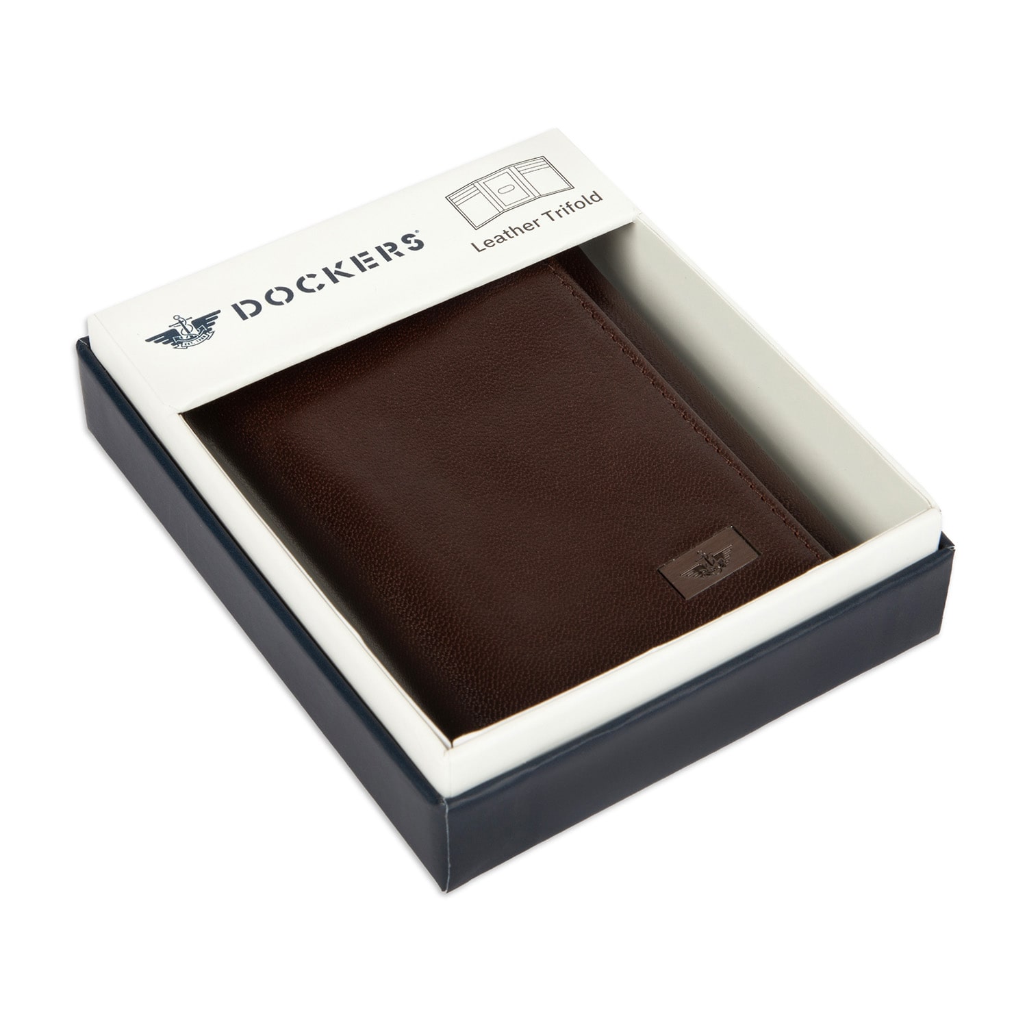 Dockers Mens Extra Capacity Trifold Wallet