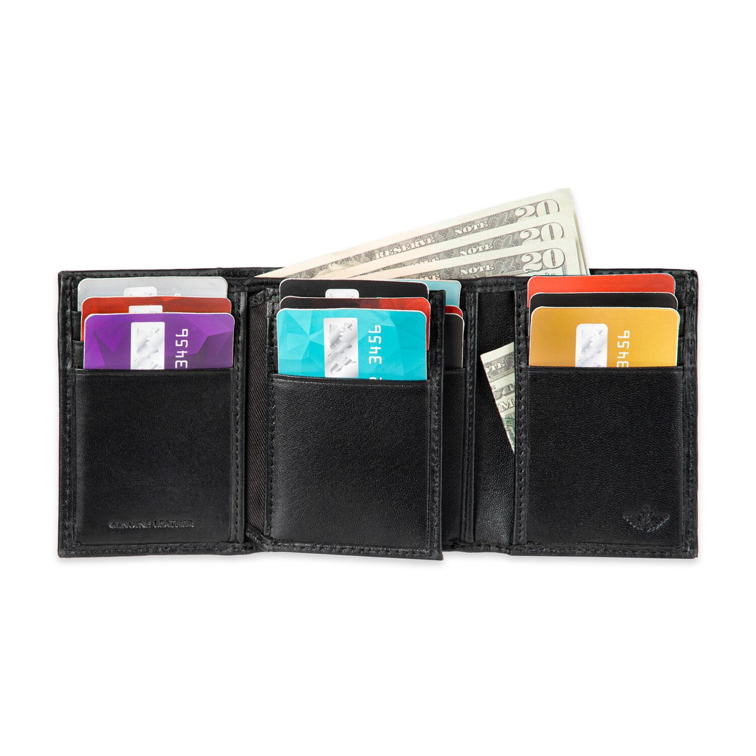 Dockers Mens Extra Capacity Trifold Wallet