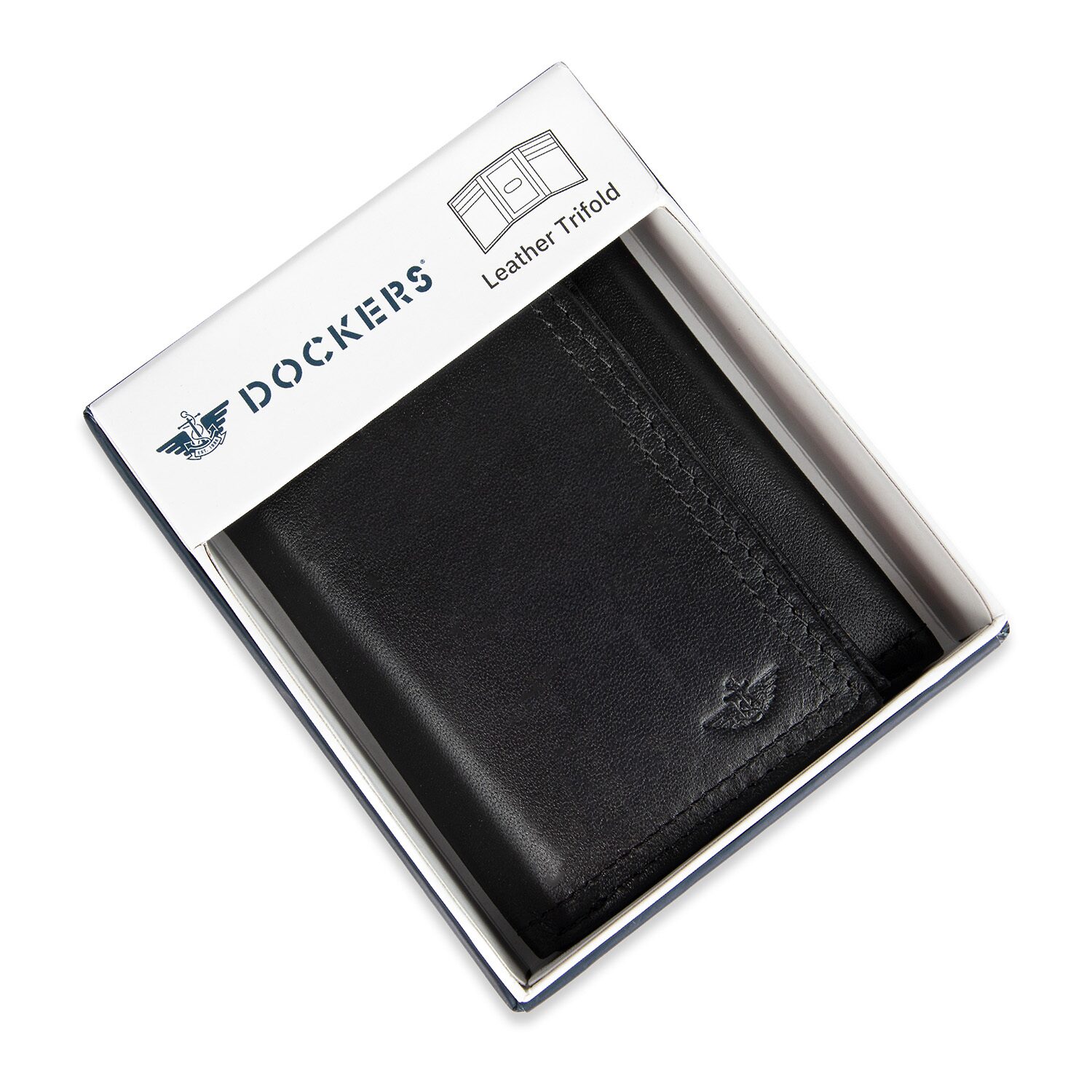 Dockers Mens Extra Capacity Trifold Wallet