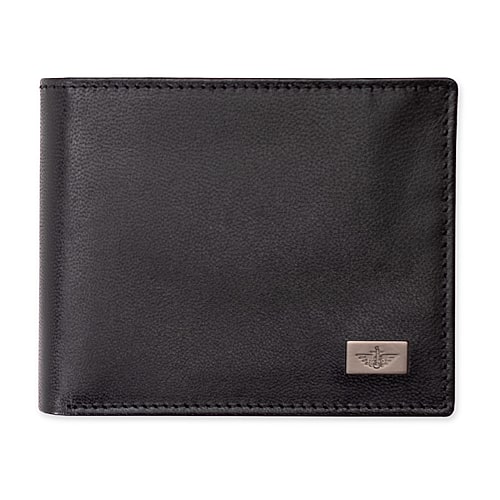 Dockers Mens Rfid Blocking Bifold Wallet In Black
