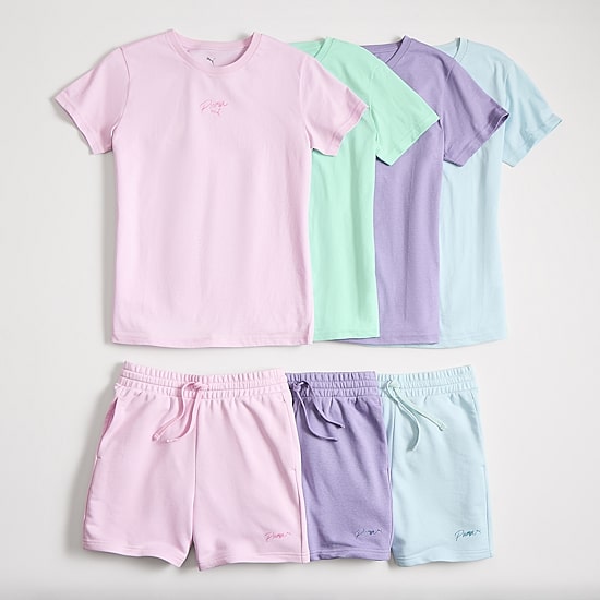 PUMA Womens 5" Adjustable Waist Drawstring Waist Active Pull-On Short