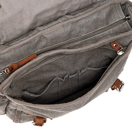 TSD Brand Silver Road Messenger Messenger Bag