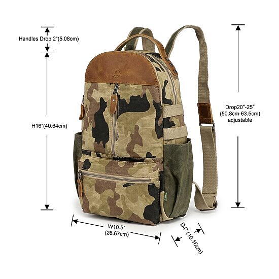 TSD Brand Mountain Leaf Utlty Unisex Adult Backpack