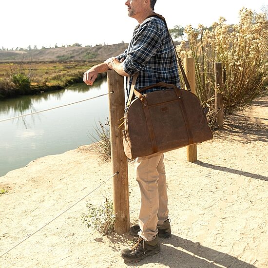 TSD Brand Stone Creek Wxd Cnvs Messenger Bag