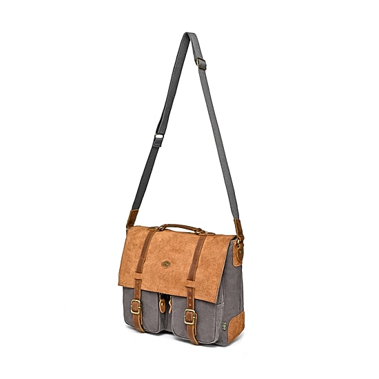TSD Brand Valley Oak Messenger Bag