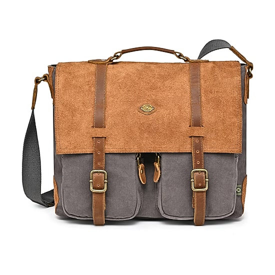 TSD Brand Valley Oak Messenger Bag