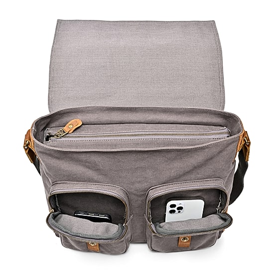 TSD Brand Valley Oak Messenger Bag
