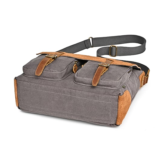TSD Brand Valley Oak Messenger Bag