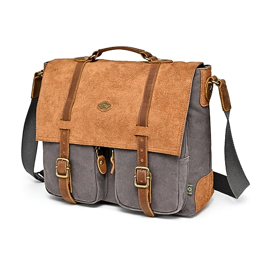 TSD Brand Valley Oak Messenger Bag