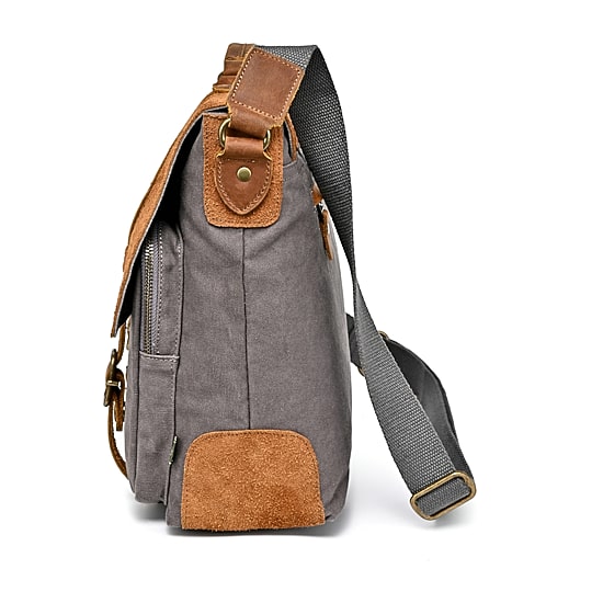 TSD Brand Valley Oak Messenger Bag