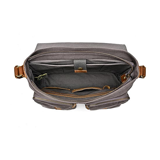 TSD Brand Valley Oak Messenger Bag