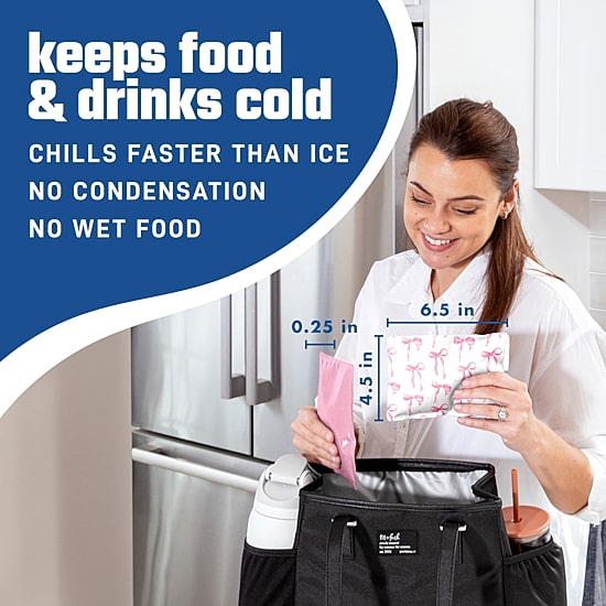 Fit & Fresh Cool Coolers Soft Ice 2pk Lunch Bag