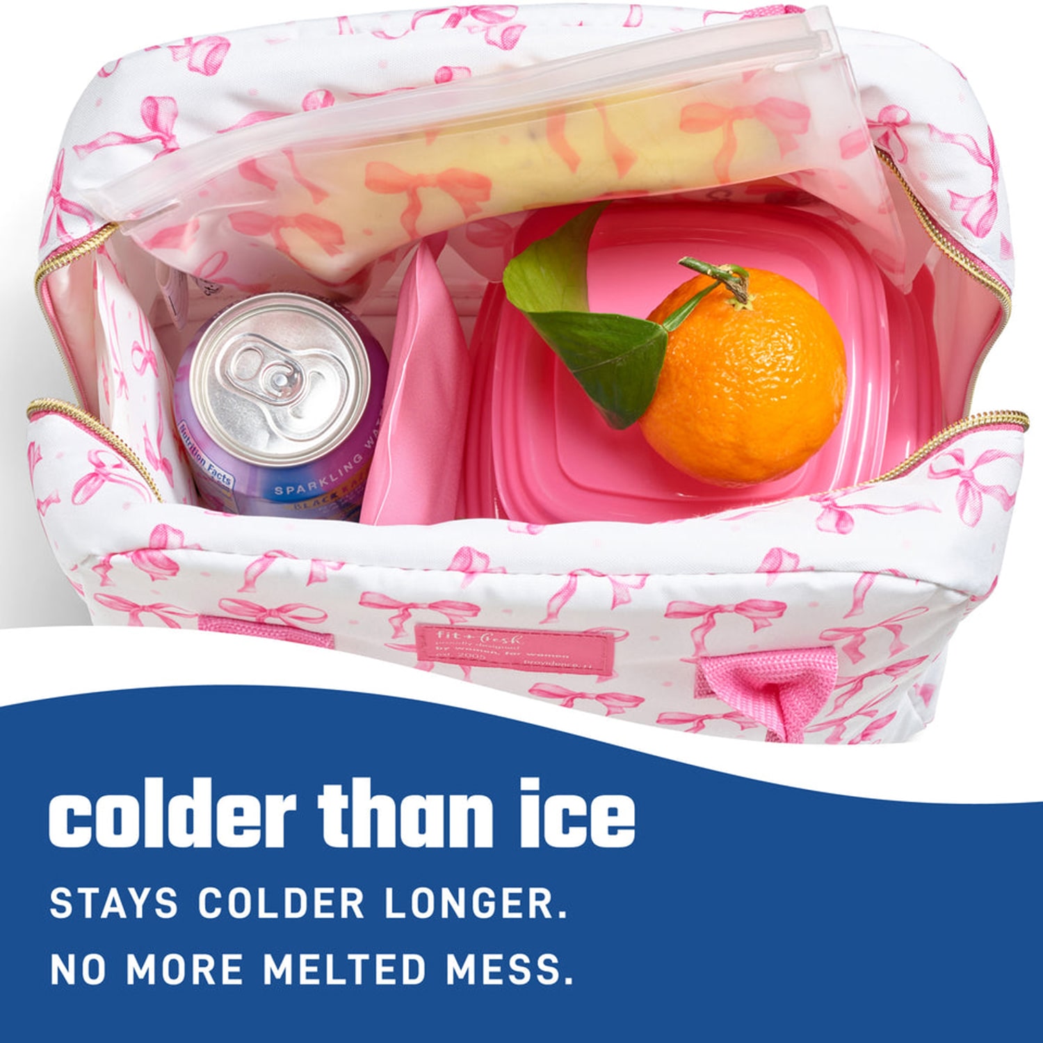 Fit & Fresh Cool Coolers Soft Ice 2pk Lunch Bag