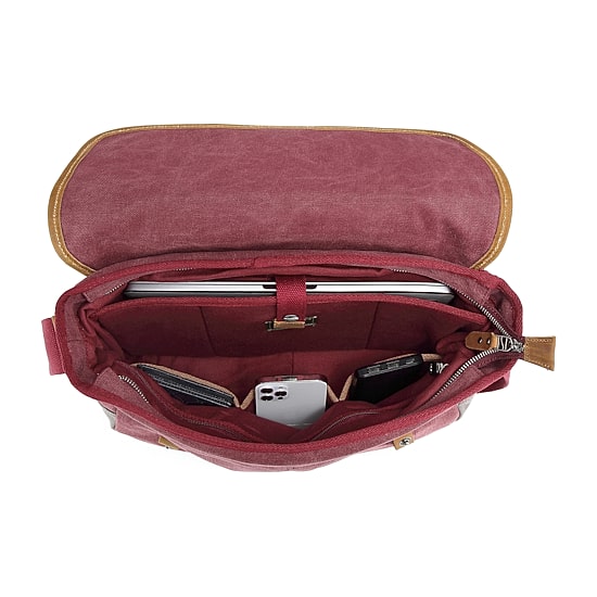 TSD Brand Mountain Wood Messenger Bag
