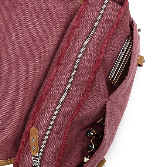 TSD Brand Mountain Wood Messenger Bag