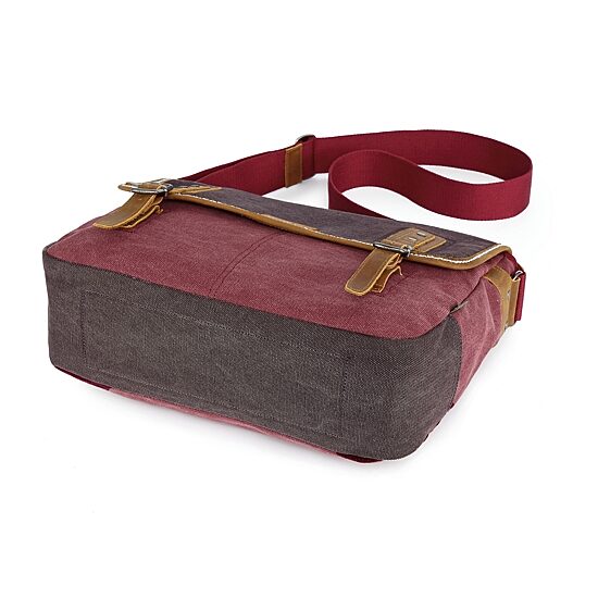 TSD Brand Mountain Wood Messenger Bag