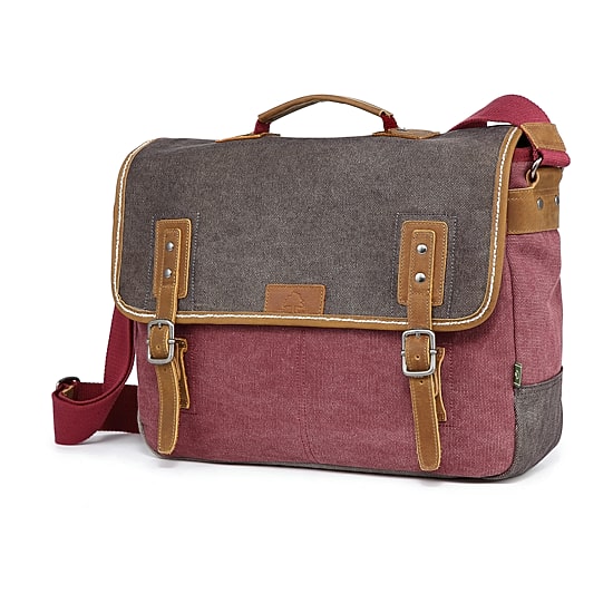 TSD Brand Mountain Wood Messenger Bag