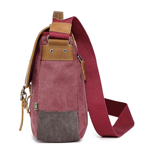 TSD Brand Mountain Wood Messenger Bag